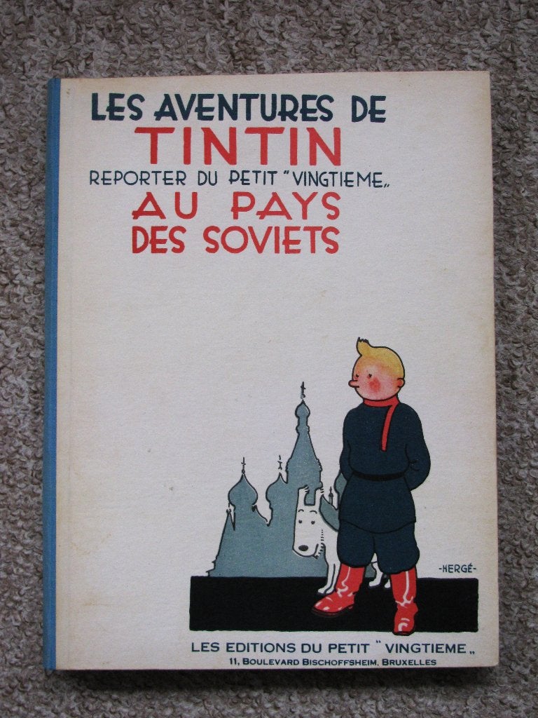 Tintin au Pays des Soviets - hardcover 1980 - nr 312 van 400, Eén stripboek, Ophalen of Verzenden, Zo goed als nieuw, Hergé