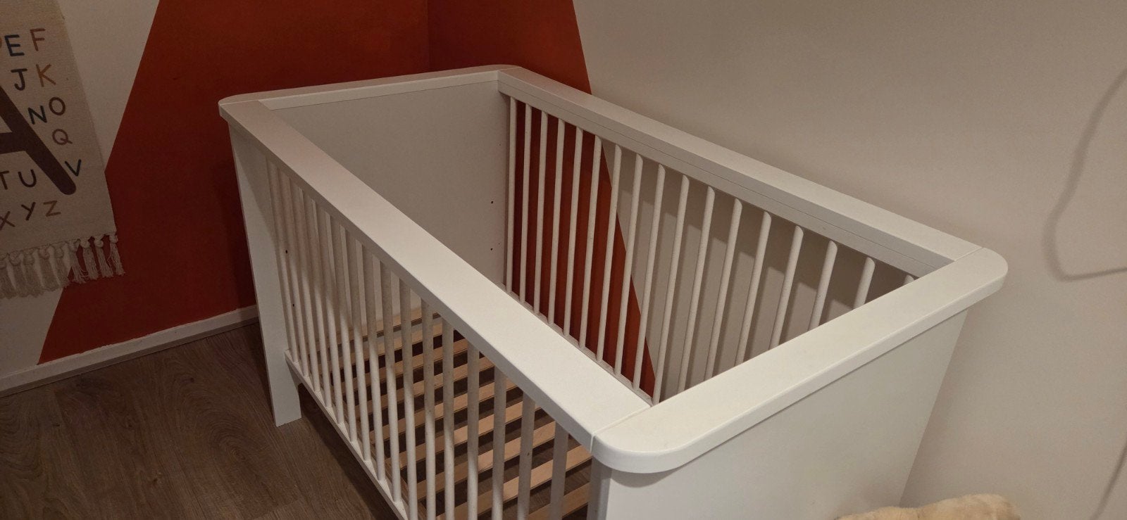 Complete babykamer wit: ledikant, kast en commode, Kinderen en Baby's, Kinderkamer | Complete kinderkamers, Ophalen, Gebruikt