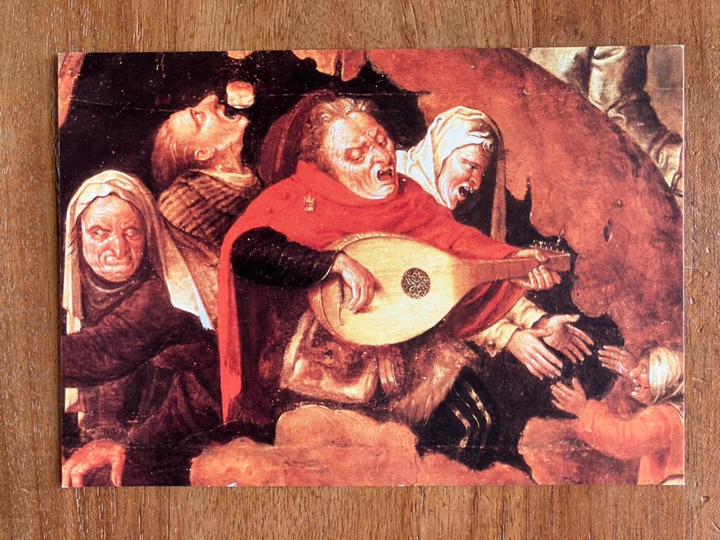 'De Luitspeler' naar Jeroen Bosch, Ophalen of Verzenden, 1980 tot heden, Ongelopen, Muziek