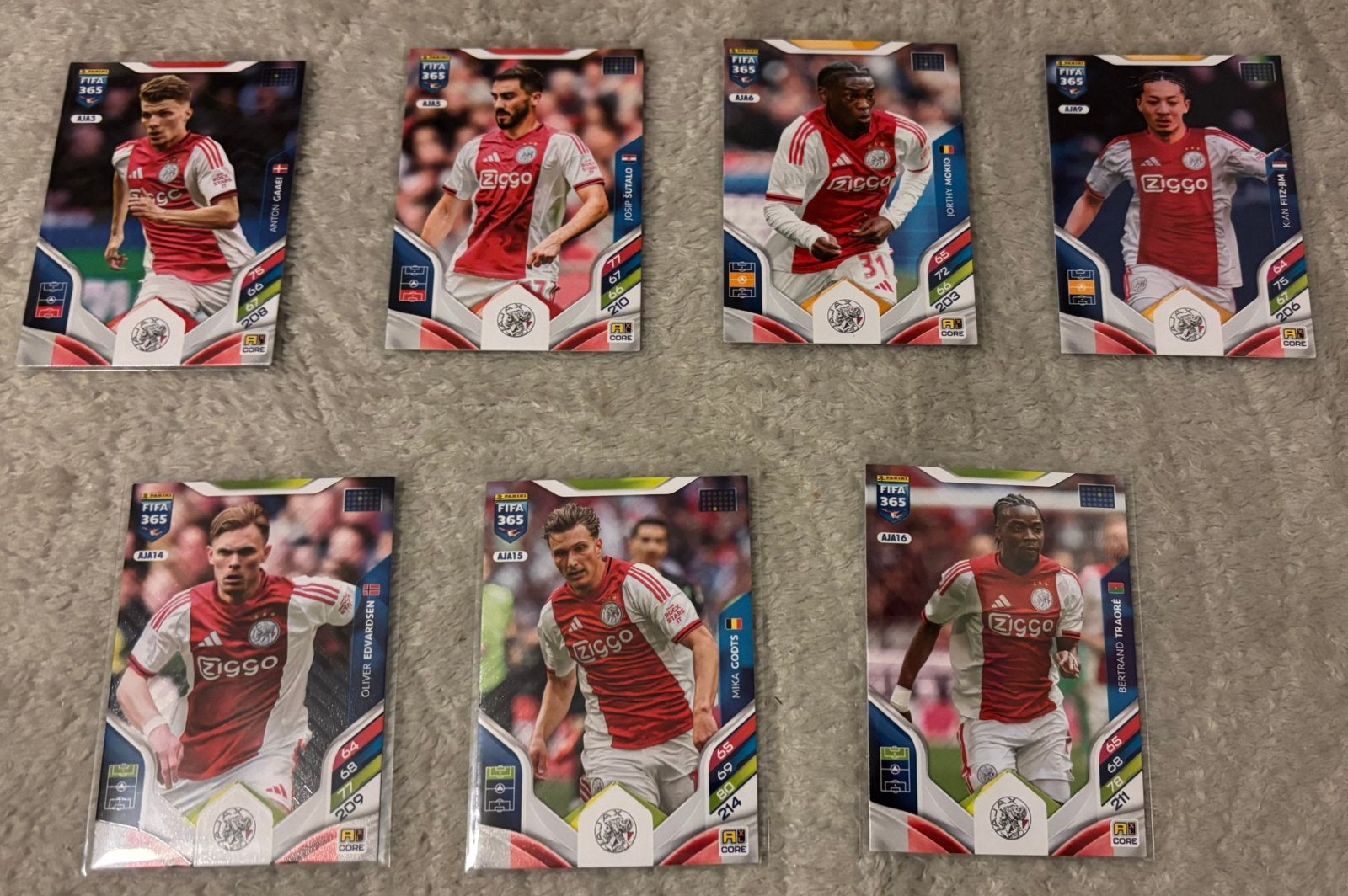 FIFA 365 Adrenalyn XL 25/26 Diverse Ajax plaatjes. 0,25 p/st, Ophalen of Verzenden, Nieuw, Meerdere plaatjes
