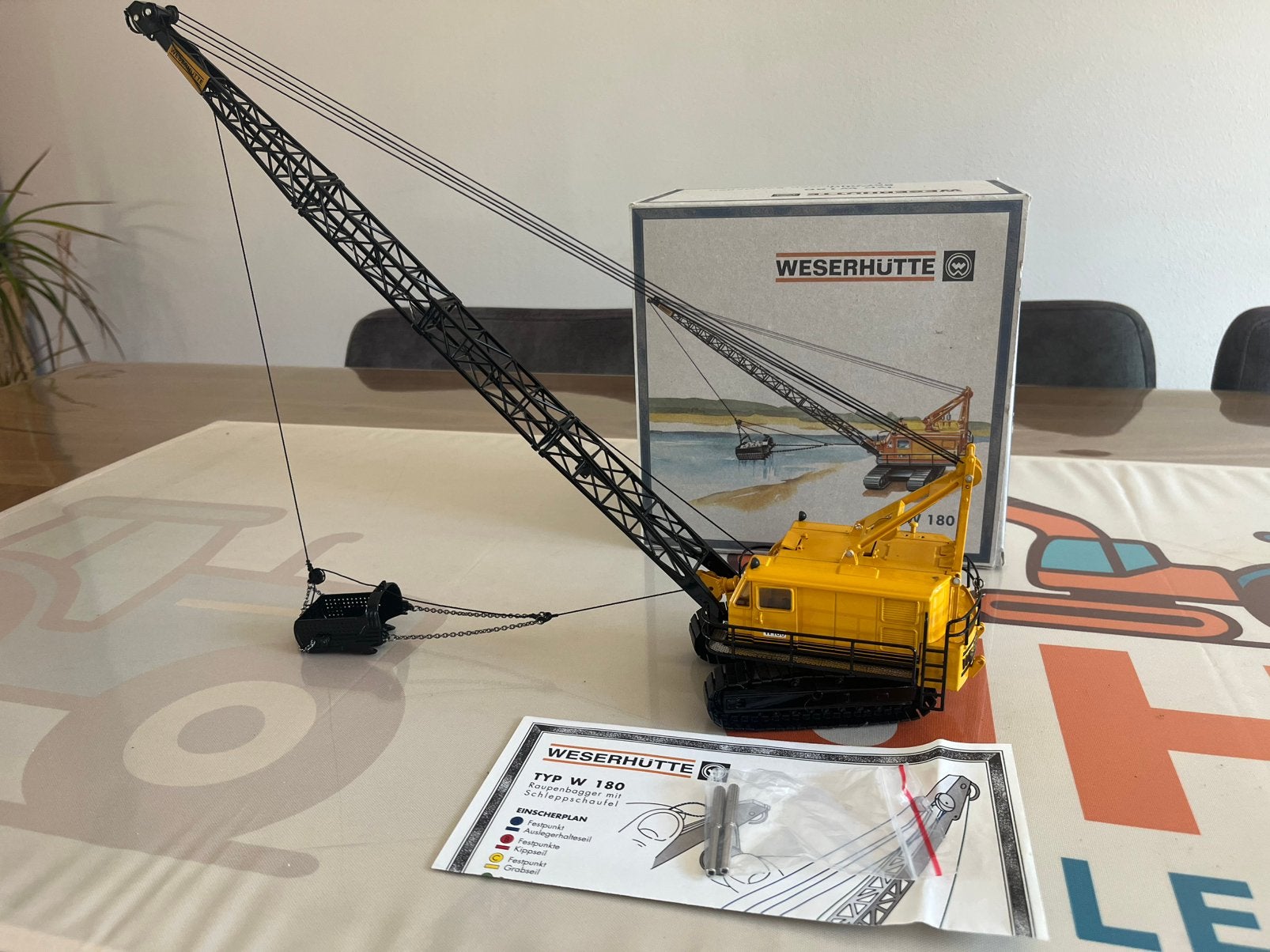Weserhütte W 180 dragline NZG 500, Hobby en Vrije tijd, Ophalen of Verzenden, Gebruikt, Hijskraan, Tractor of Landbouw, NZG