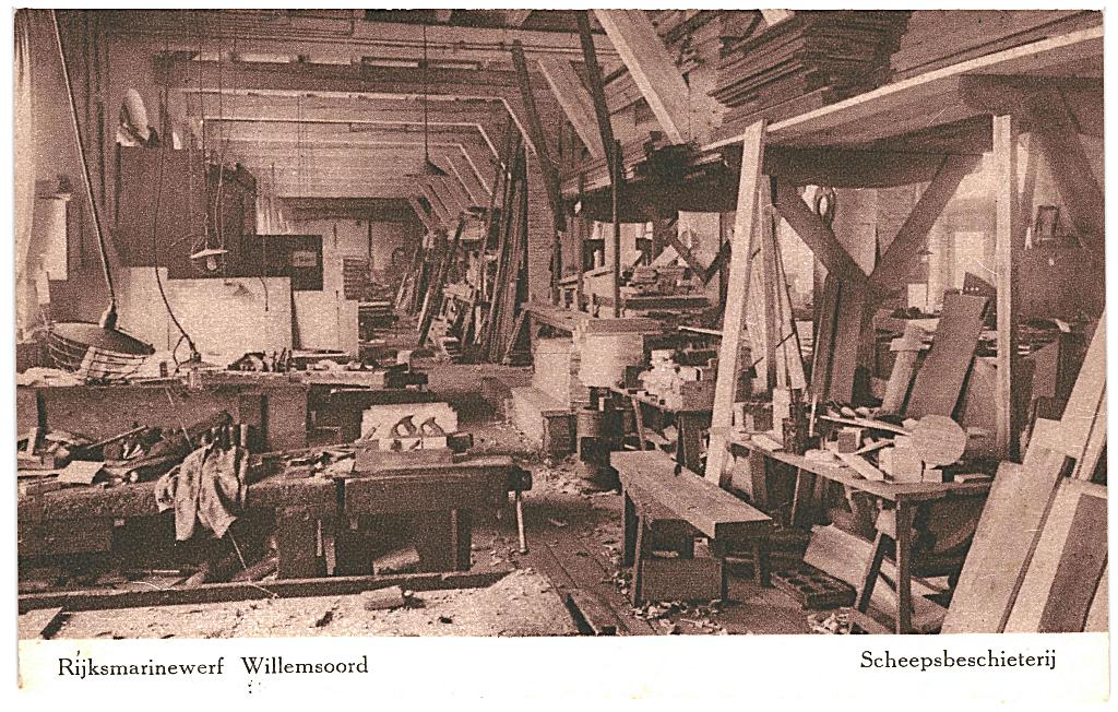 700095 Den Helder Scheepsbeschieterij Willemsoord, Ophalen of Verzenden, 1920 tot 1940, Ongelopen, Noord-Holland