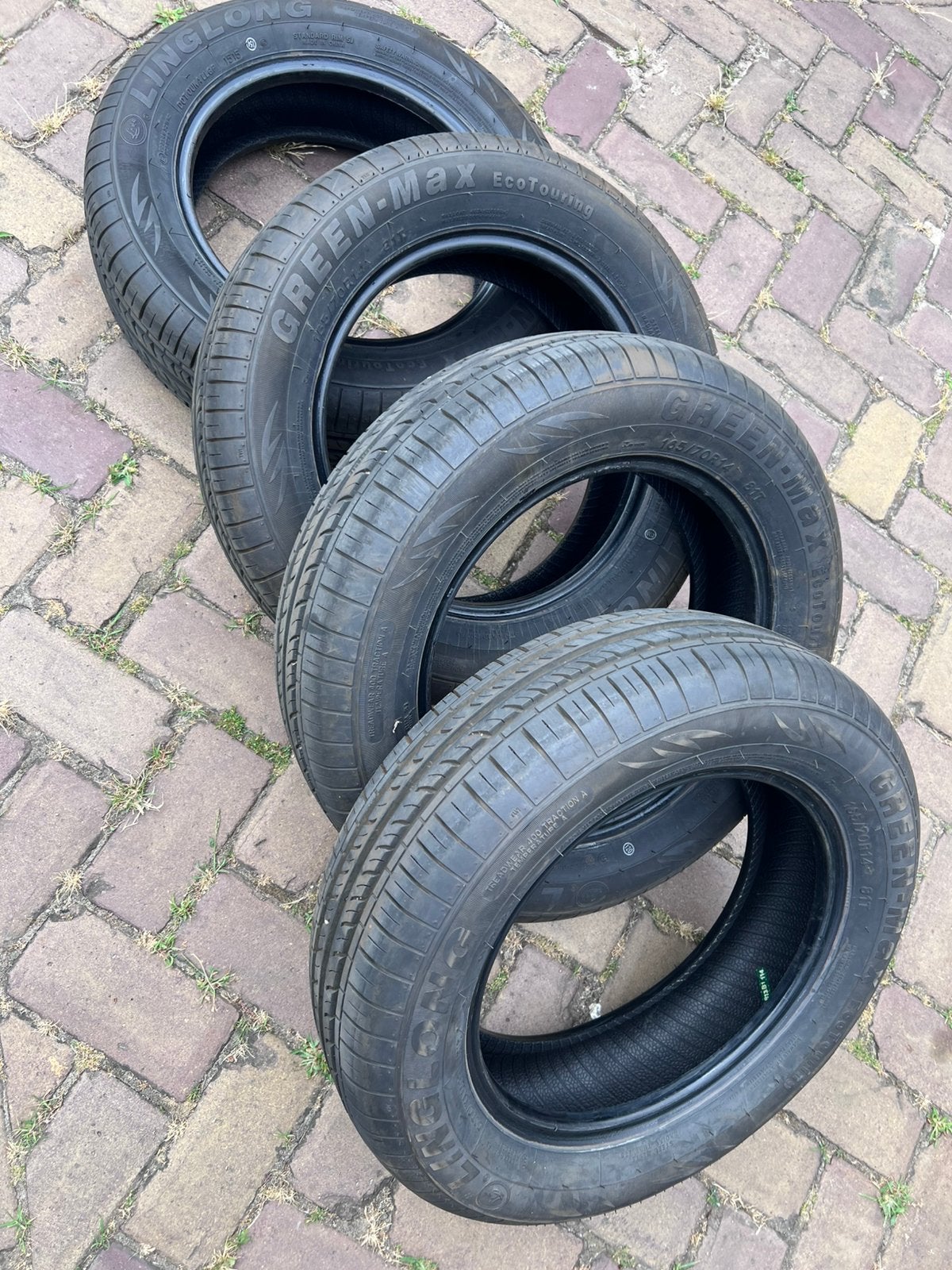 5x Bijna nieuwe banden 165/70R14, Ophalen, Zo goed als nieuw