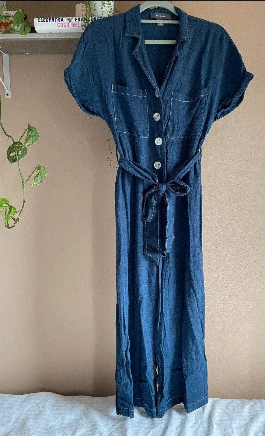 Blauwe Jumpsuit Maat 36 (S), Kleding | Dames, Jumpsuits, Ophalen of Verzenden, Zo goed als nieuw, Maat 36 (S), Primark