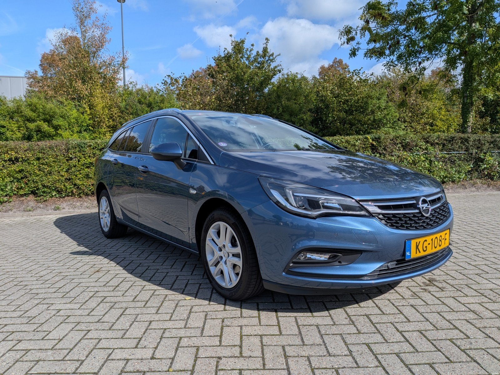 Opel Astra 1.4 Turbo 150pk 2016 Blauw, Voorwielaandrijving, Stof, Zwart, 4 cilinders
