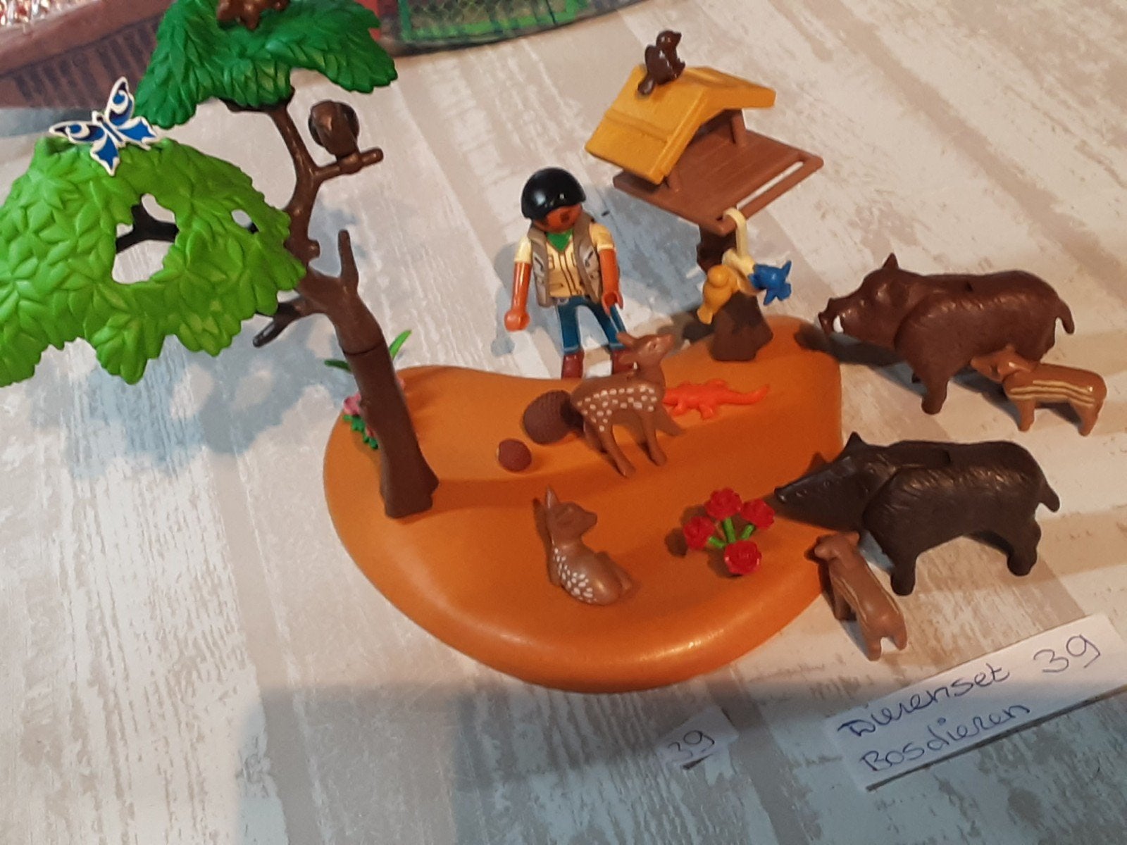 DIERENSET 39 bosdieren, Kinderen en Baby's, Speelgoed | Playmobil, Complete set, Ophalen of Verzenden, Zo goed als nieuw, Country