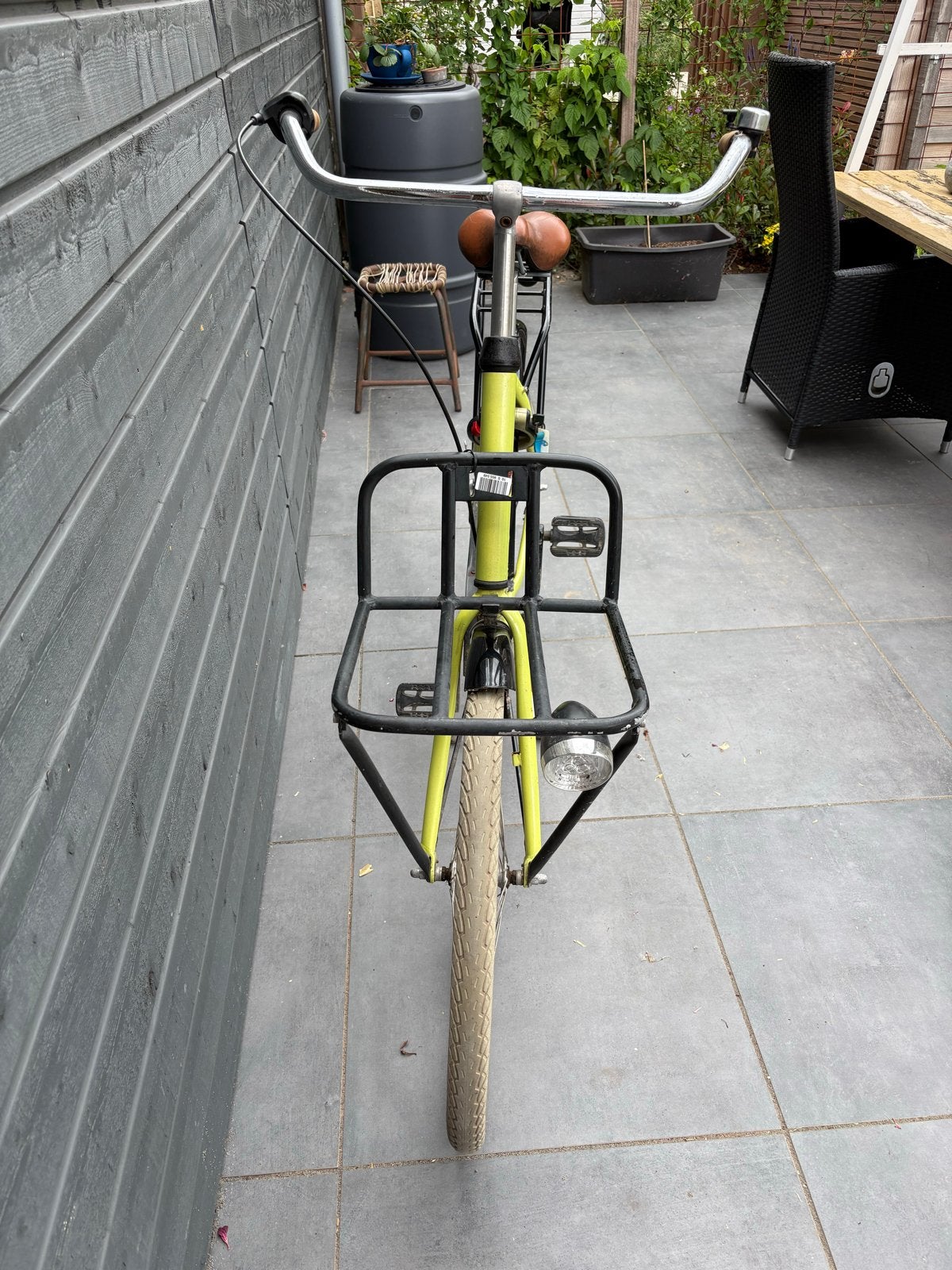 Puch transportfiets met voordrager en bagagedrager, Fietsen en Brommers, Fietsen | Heren | Herenfietsen, Terugtraprem, Gebruikt