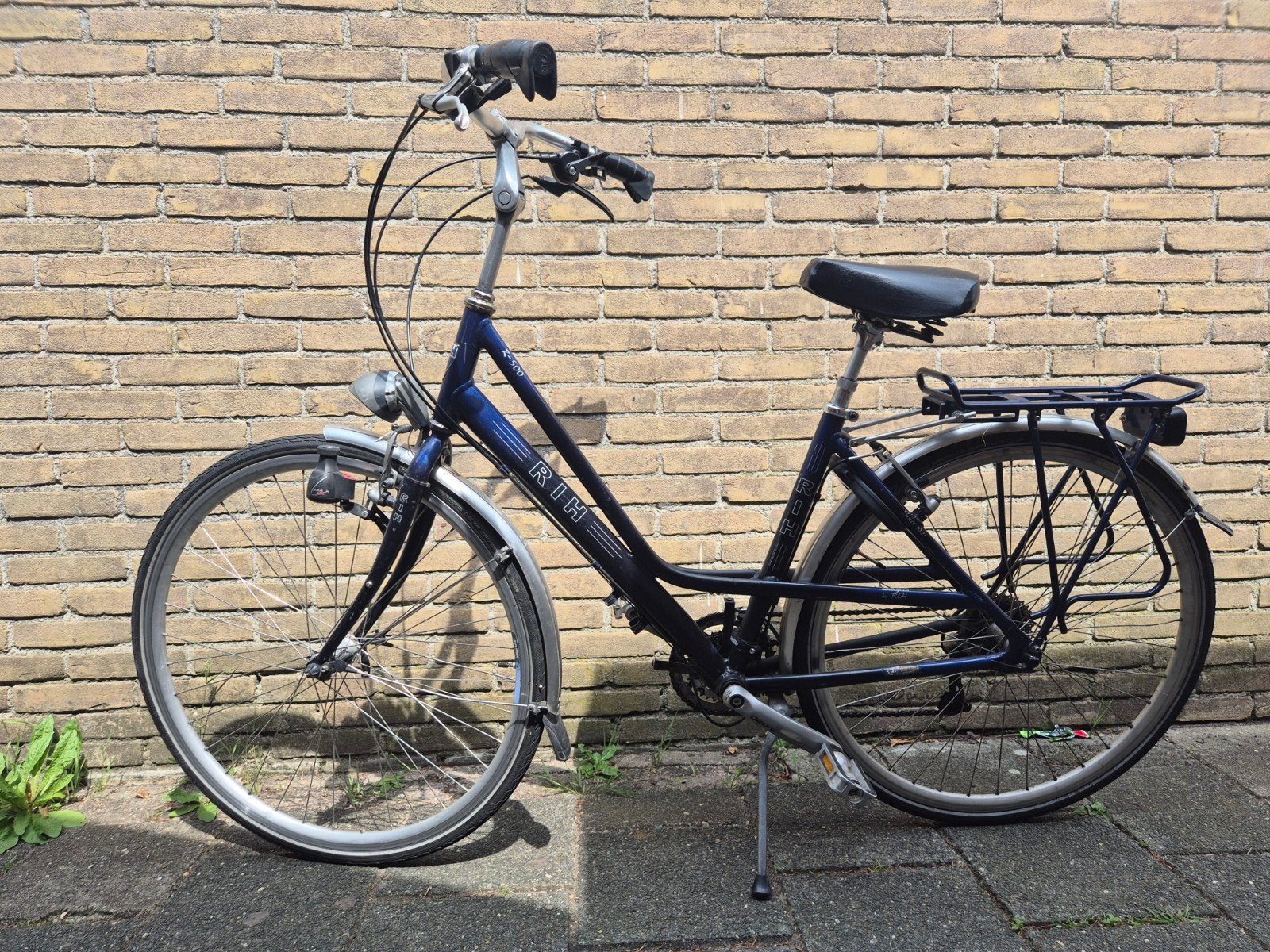 RIH Damesfiets met versnellingen en bagagedrager, Fietsen en Brommers, Fietsen | Dames | Damesfietsen, Gebruikt, Velgrem, Versnellingen