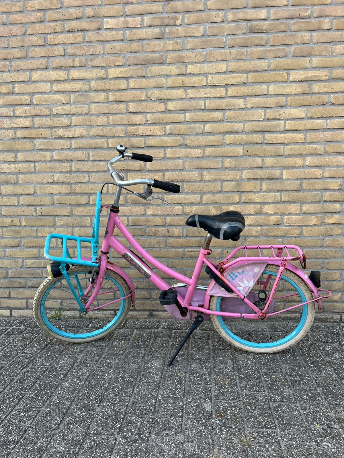 Popal meisjes fiets 20 inch, Fietsen en Brommers, Ophalen, Terugtraprem, Gebruikt, Handrem