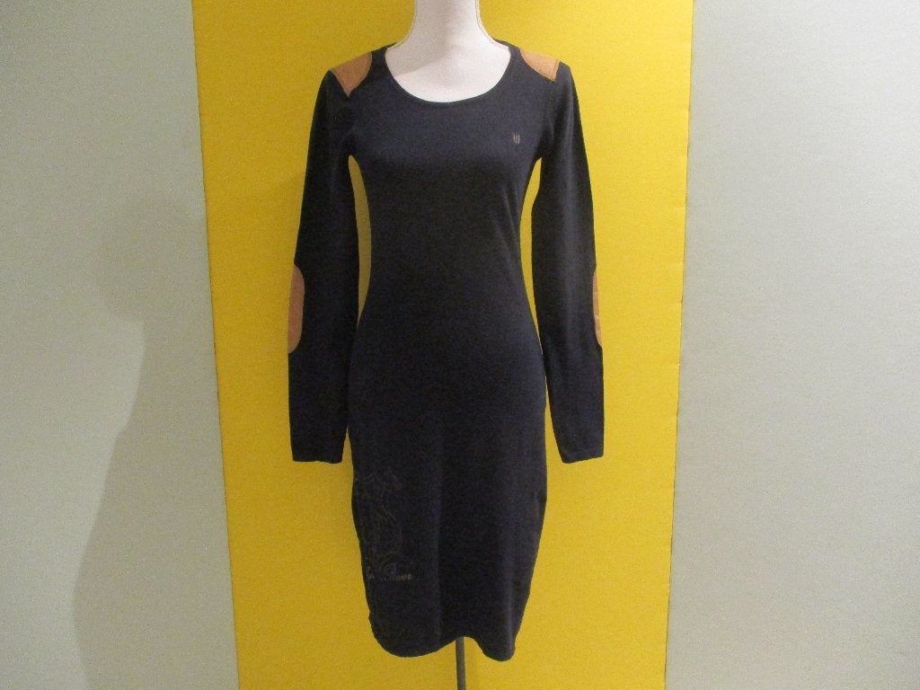 Blue River jurk model Dewianne maat S (100% katoen)., Kleding | Dames, Jurken, Zo goed als nieuw, Blue River, Maat 36 (S), Onder de knie