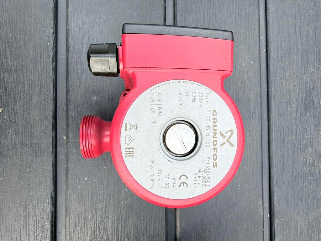 Grundfos circulatiepomp UP 20-15 N 150 RVS - Nieuw in doos, Doe-het-zelf en Verbouw, Ophalen, Minder dan 30 cm, Overige typen
