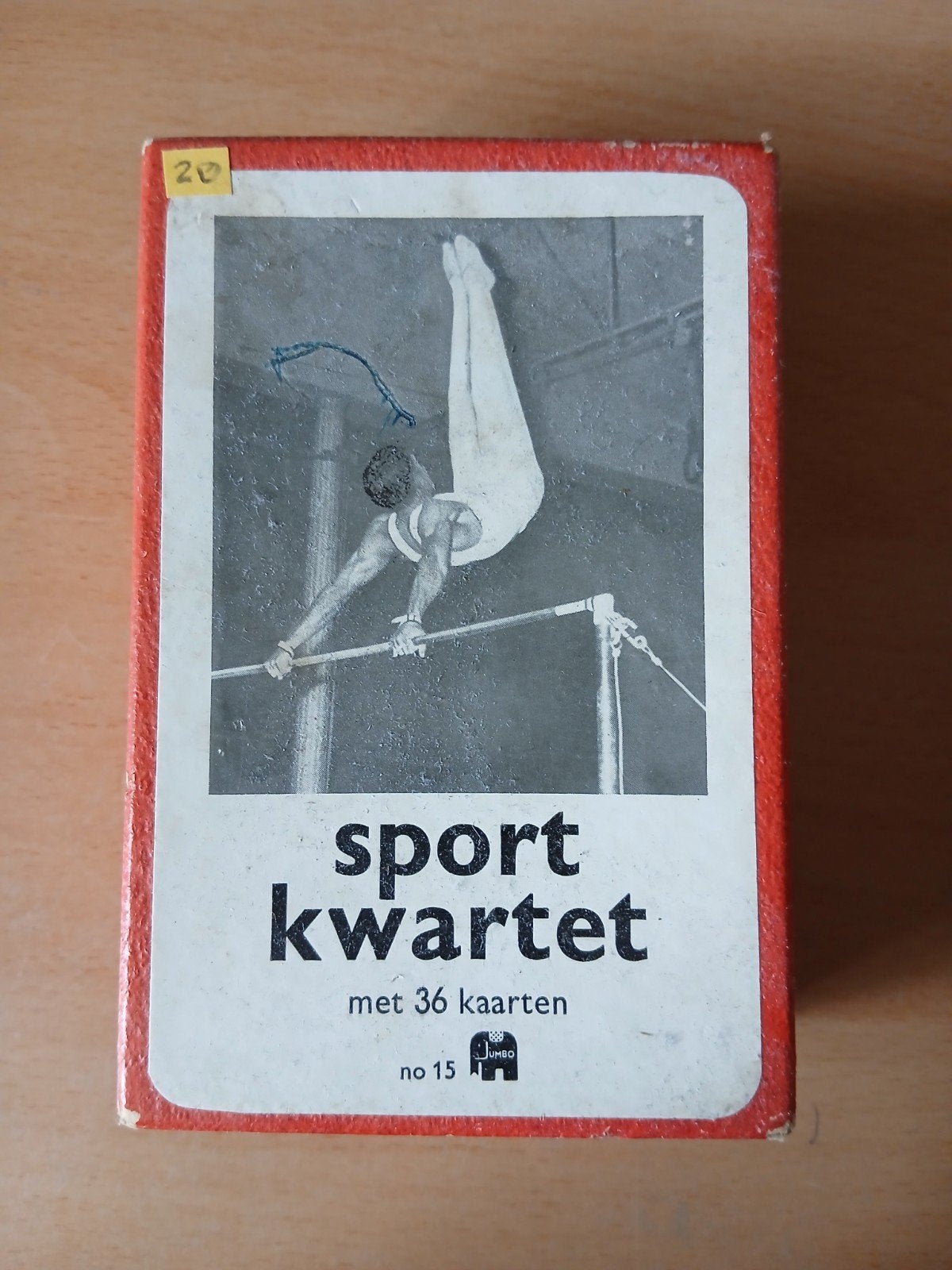 Vintage Jumbo Sportkwartet no. 15, jaren 50/60, compleet, Ophalen of Verzenden, Gebruikt, Kwartet(ten)