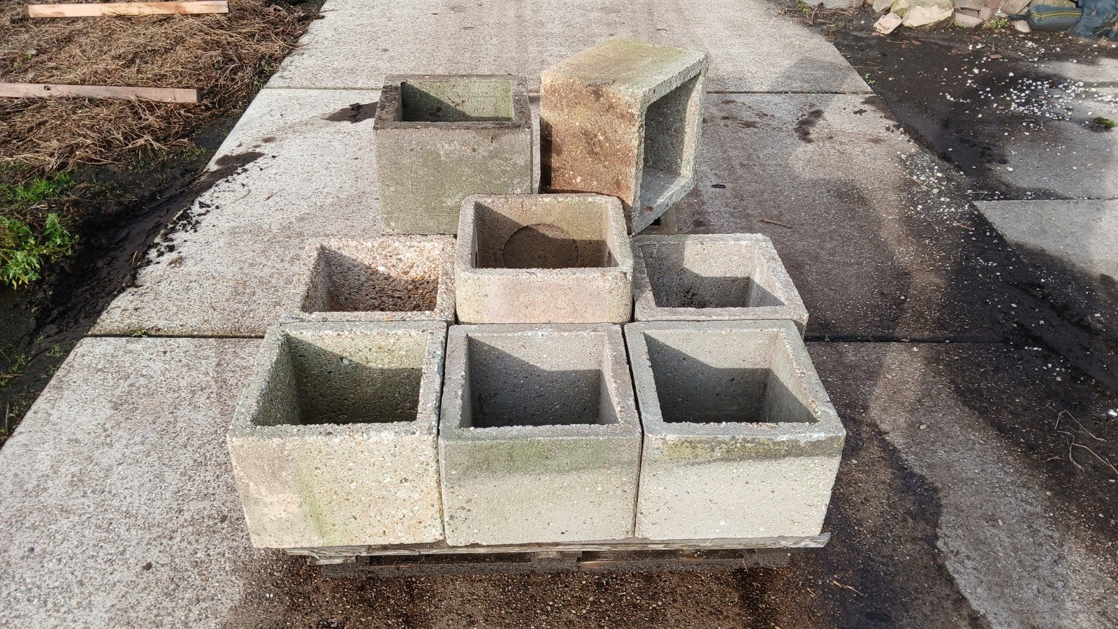 Putringen /Plantenbakken, Tuin en Terras, Ophalen, Gebruikt, Minder dan 60 cm, Vierkant