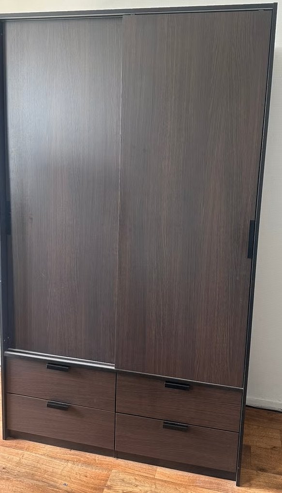 ikea trysil kledingkast donkerbruin, 100 tot 150 cm, Zo goed als nieuw, 150 tot 200 cm, 50 tot 75 cm