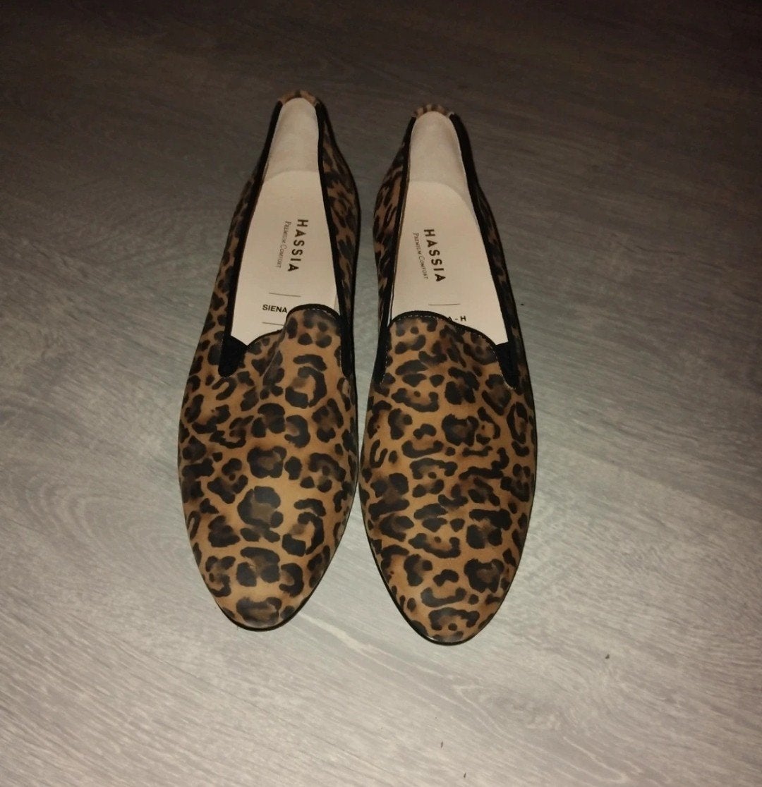Hassia Siena H Leopard Instappers - Nieuw, Hassia, Bruin, Instappers, Nieuw