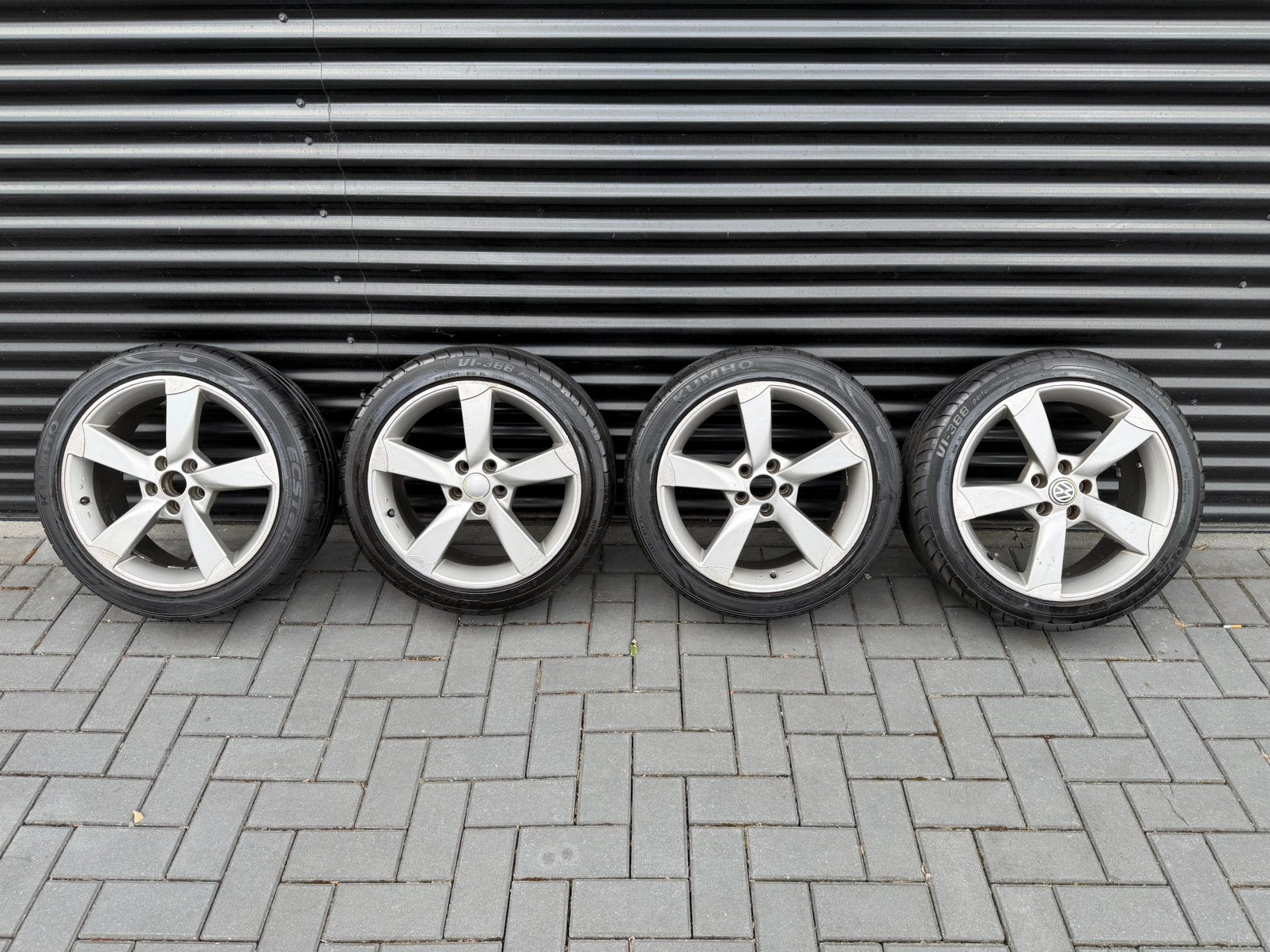 Set ROTOR VELGEN 5x100 17" 215/45R17 ZOMERBANDEN, Auto-onderdelen, Banden en Velgen, Banden en Velgen, 17 inch, Ophalen of Verzenden