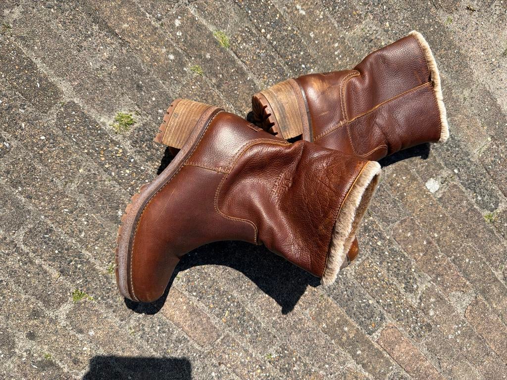 Panama Jack bruin leren laarzen (1x gedragen), Ophalen, Bruin, Lage of Enkellaarzen, Zo goed als nieuw