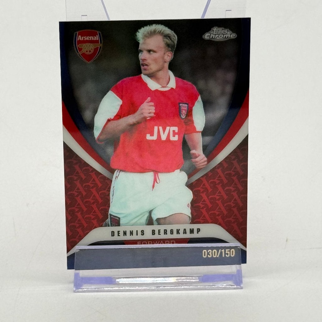 Topps Chrome Arsenal - Dennis Bergkamp 030/150 Refractor, Ophalen of Verzenden, Zo goed als nieuw, Buitenlandse clubs, Spelerskaart
