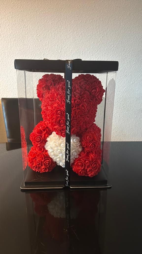 Rose bear met hart XXL, Ophalen of Verzenden, Nieuw, Rood