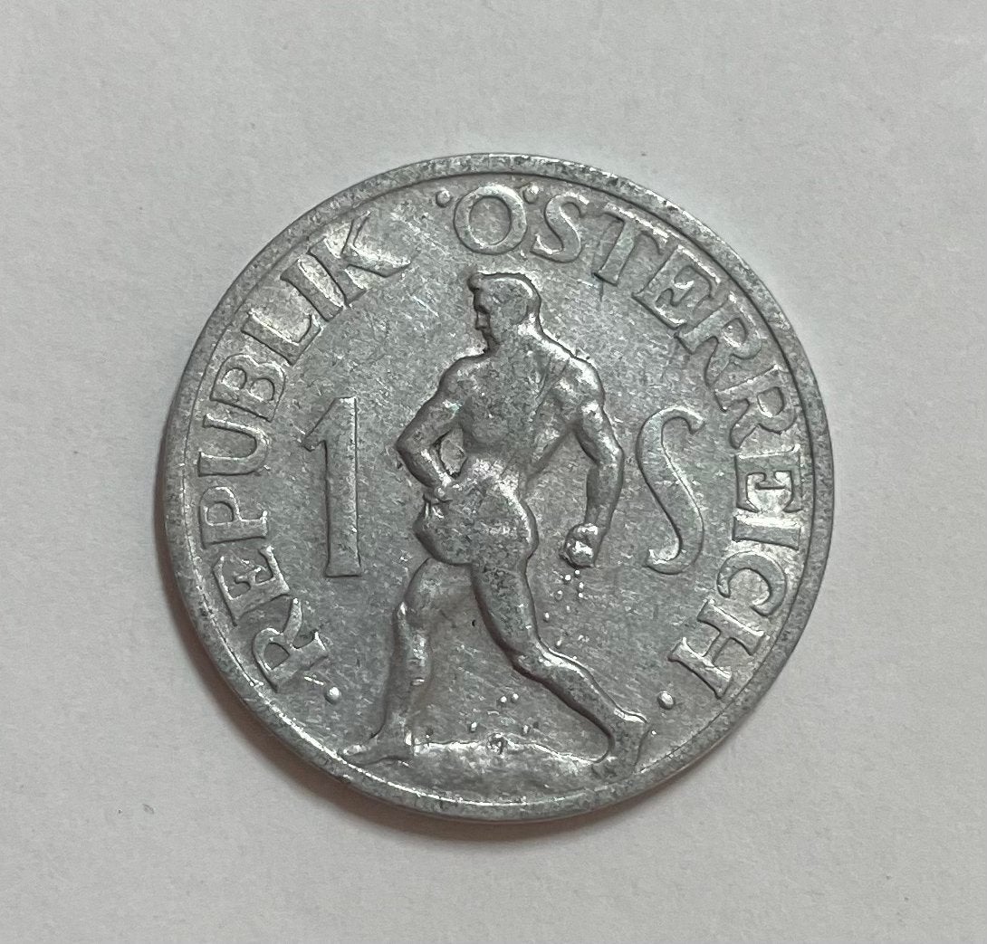 1 schilling Oostenrijk 1946, Ophalen of Verzenden, Oostenrijk
