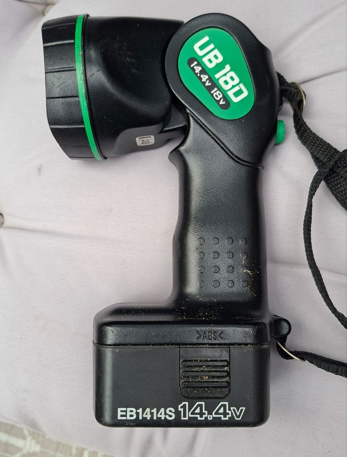 Hitachi lamp met 14.4V accu (excl. lader), Verzenden, Zo goed als nieuw