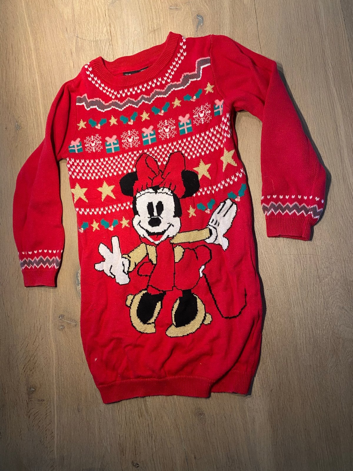 Minnie Mouse Kerstjurk - Disney at Primark (maat 128), Ophalen of Verzenden, Gebruikt, Meisje, Jurk of Rok