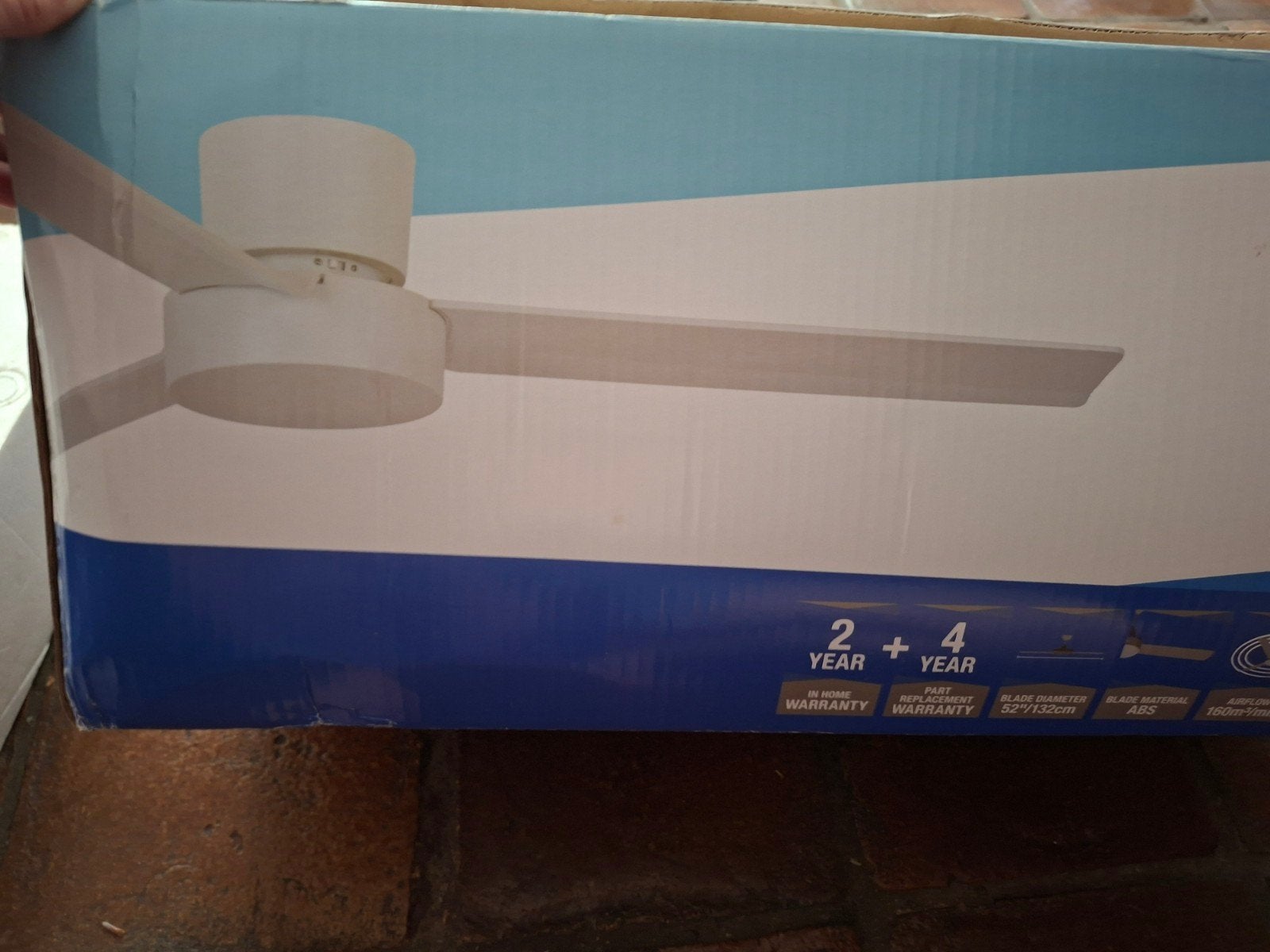 plafondventilator outdoor! kuntstof bladen Bayside wit White, Ophalen