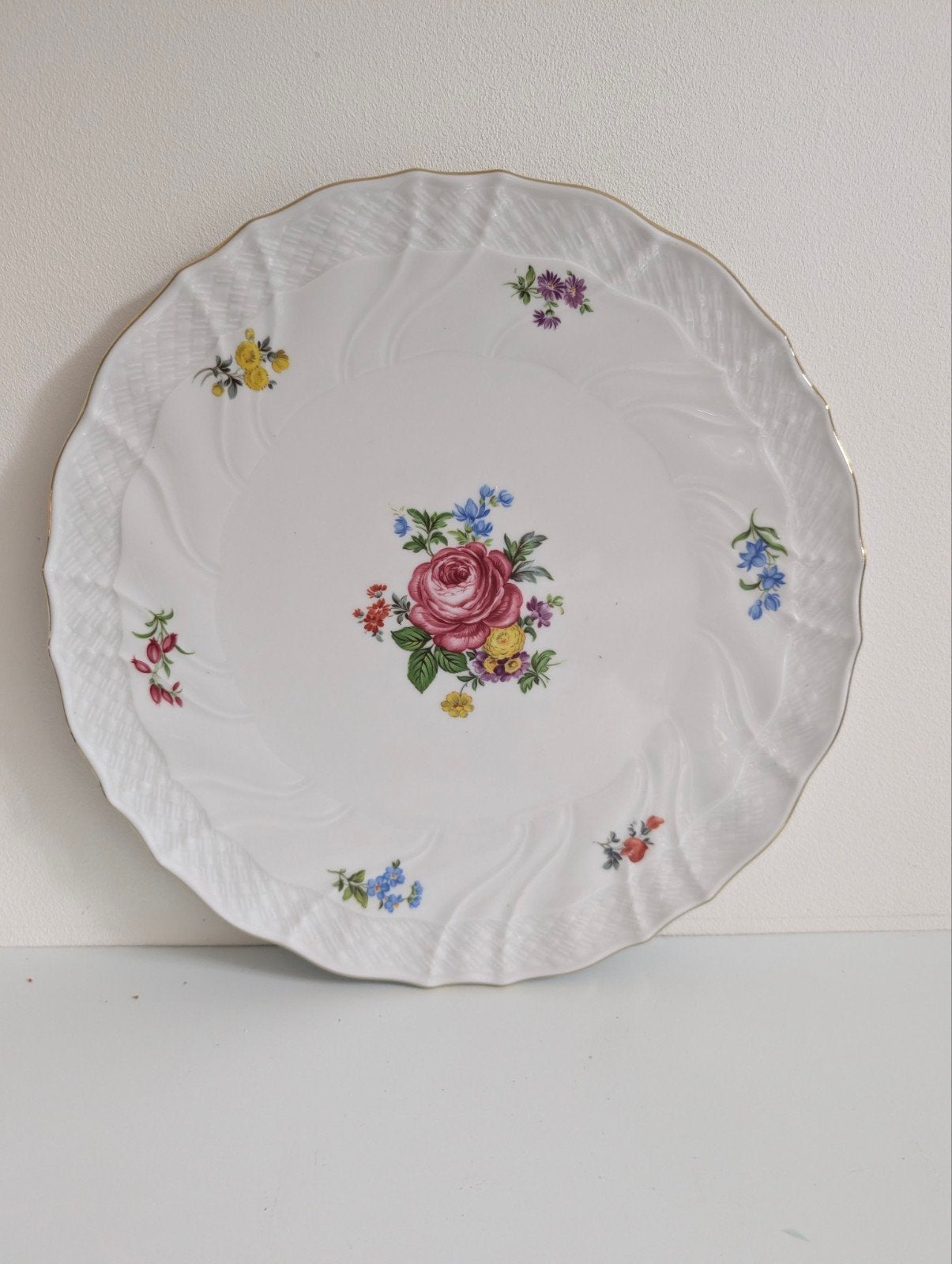Schumann Arzberg Bavaria porseleinen schaal – bloemen vintag, Antiek en Kunst, Ophalen of Verzenden