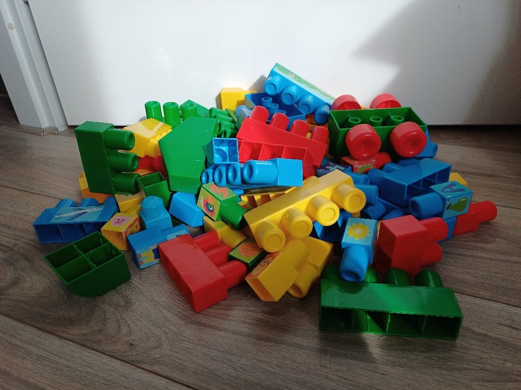 Blokken, bouwblokken, speelblokken, groot formaat, Ophalen of Verzenden, Zo goed als nieuw