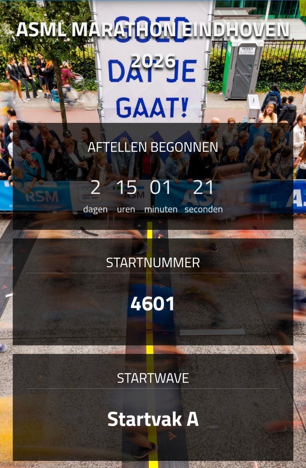 ASML Marathon Eindhoven kaartje