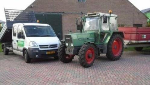 Minitrekker met frees en chauffeur, Ophalen, Tuinaarde