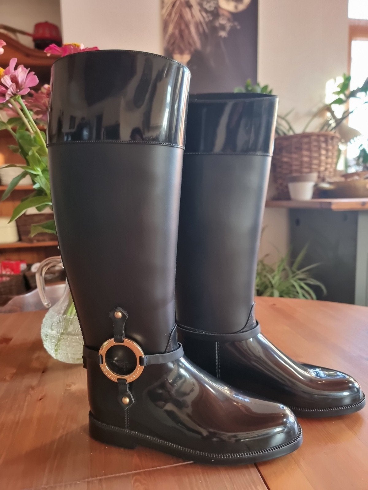 studio pollini laarzen zwart lak, Hoge laarzen, Studio pollini, Zwart, Ophalen of Verzenden