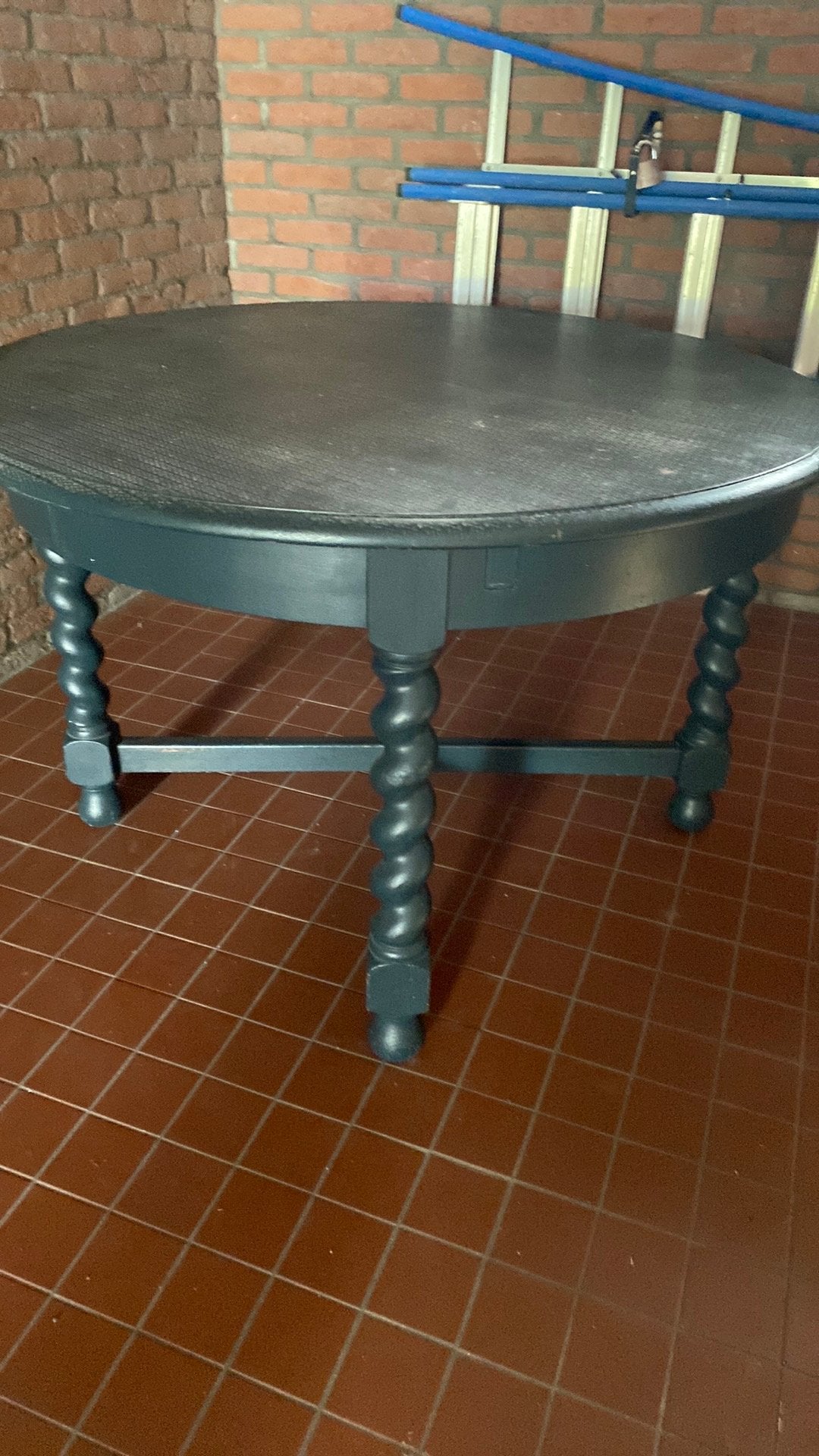 Boeren massief eiken tafel, Ophalen