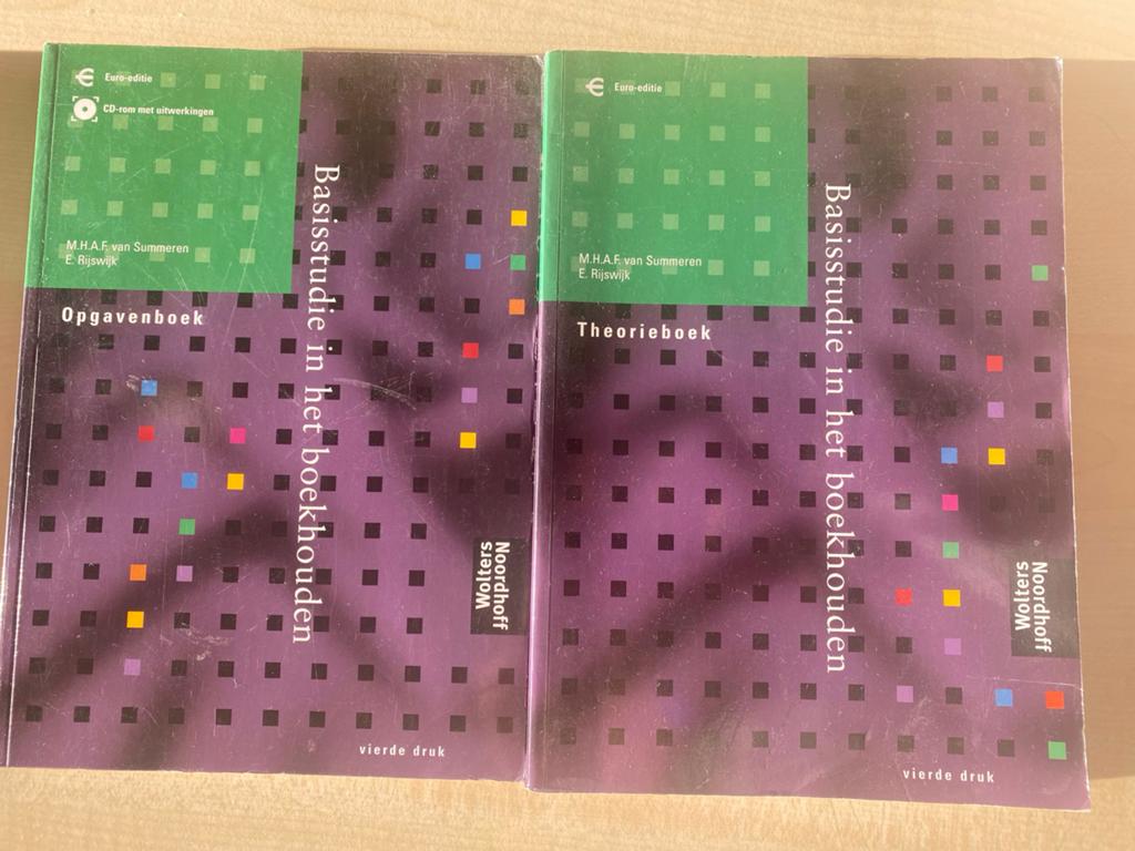 Basisstudie in het boekhouden - Theorieboek & Opgavenboek, Ophalen of Verzenden, Gamma, Zo goed als nieuw, MBO