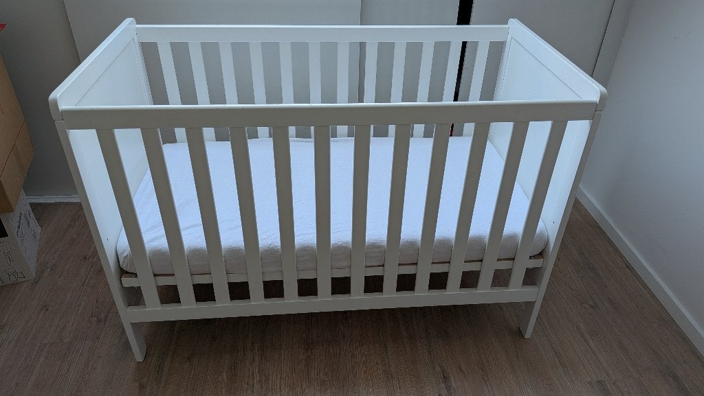 Babypark Wit Ledikant 60 x 120 cm, Ophalen, Gebruikt, Ledikant