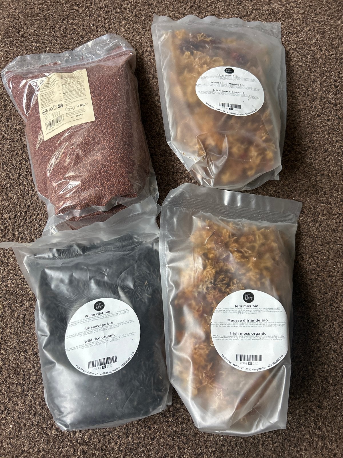 Alkaline bio voedingsmiddelen, wilde rijst, seamoss, quinoa, Ophalen of Verzenden