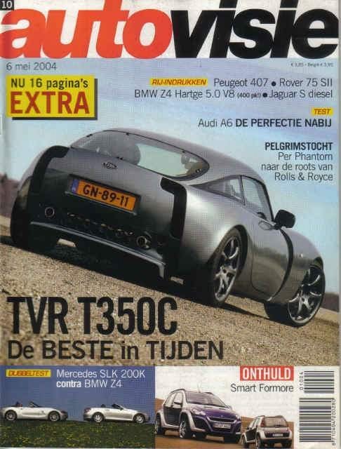 Autovisie 10 2004 : Mercedes Benz SLK 200K - BMW Z4 2.5i, Ophalen of Verzenden, Gelezen, Algemeen