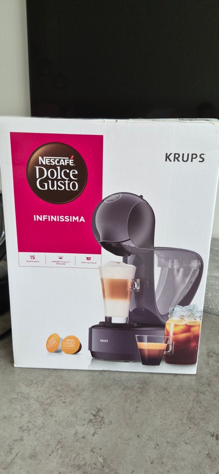 Nescafé Dolce Gusto Infinissima Koffiemachine Krups Nieuw!!!, Koffiemachine, Ophalen of Verzenden, Zo goed als nieuw, 2 tot 4 kopjes