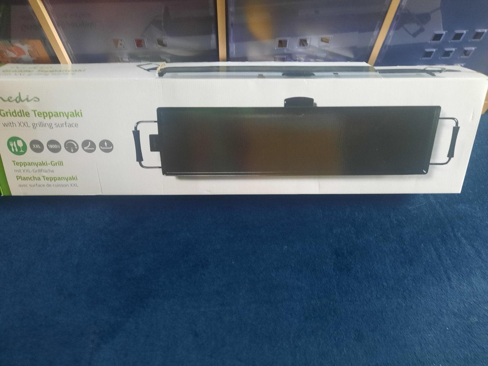Nedis Griddle Teppanyaki met XXL grilloppervlak 1800W, Ophalen of Verzenden