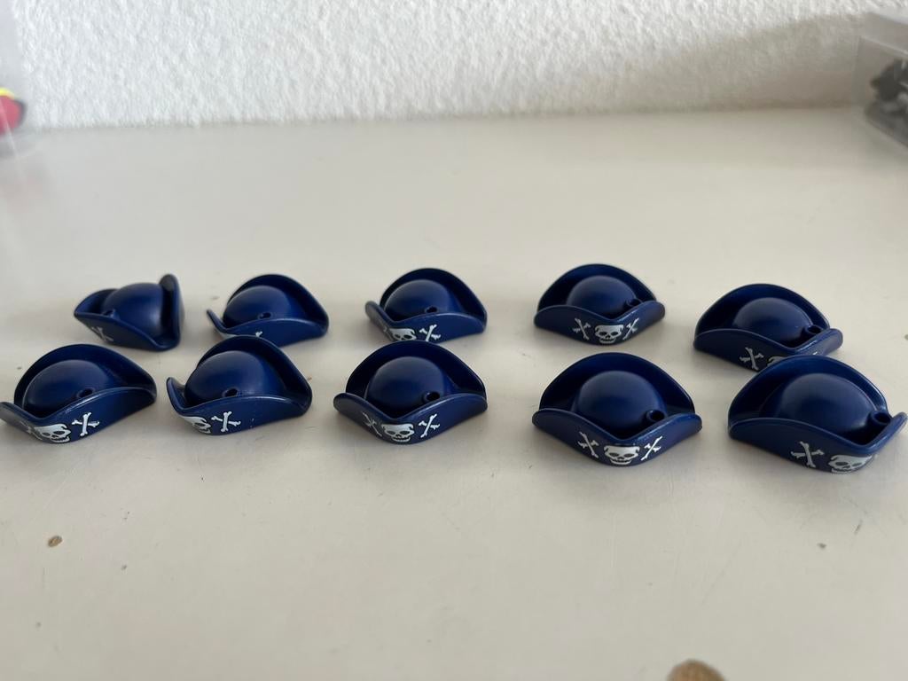 Playmobil onderdelen piratenhoed 10 stuks, Ophalen of Verzenden, Gebruikt, Los playmobil