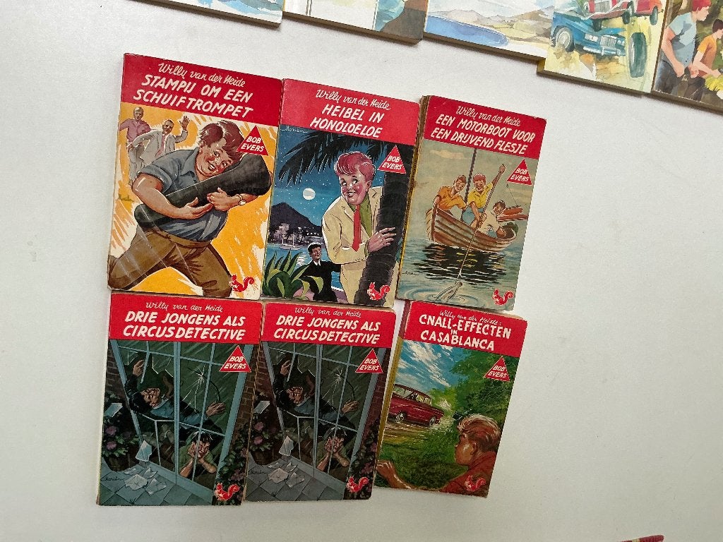 Willy van der Heide - Bob Evers boeken (12 stuks), Ophalen of Verzenden, Gelezen, Willy van der Heide