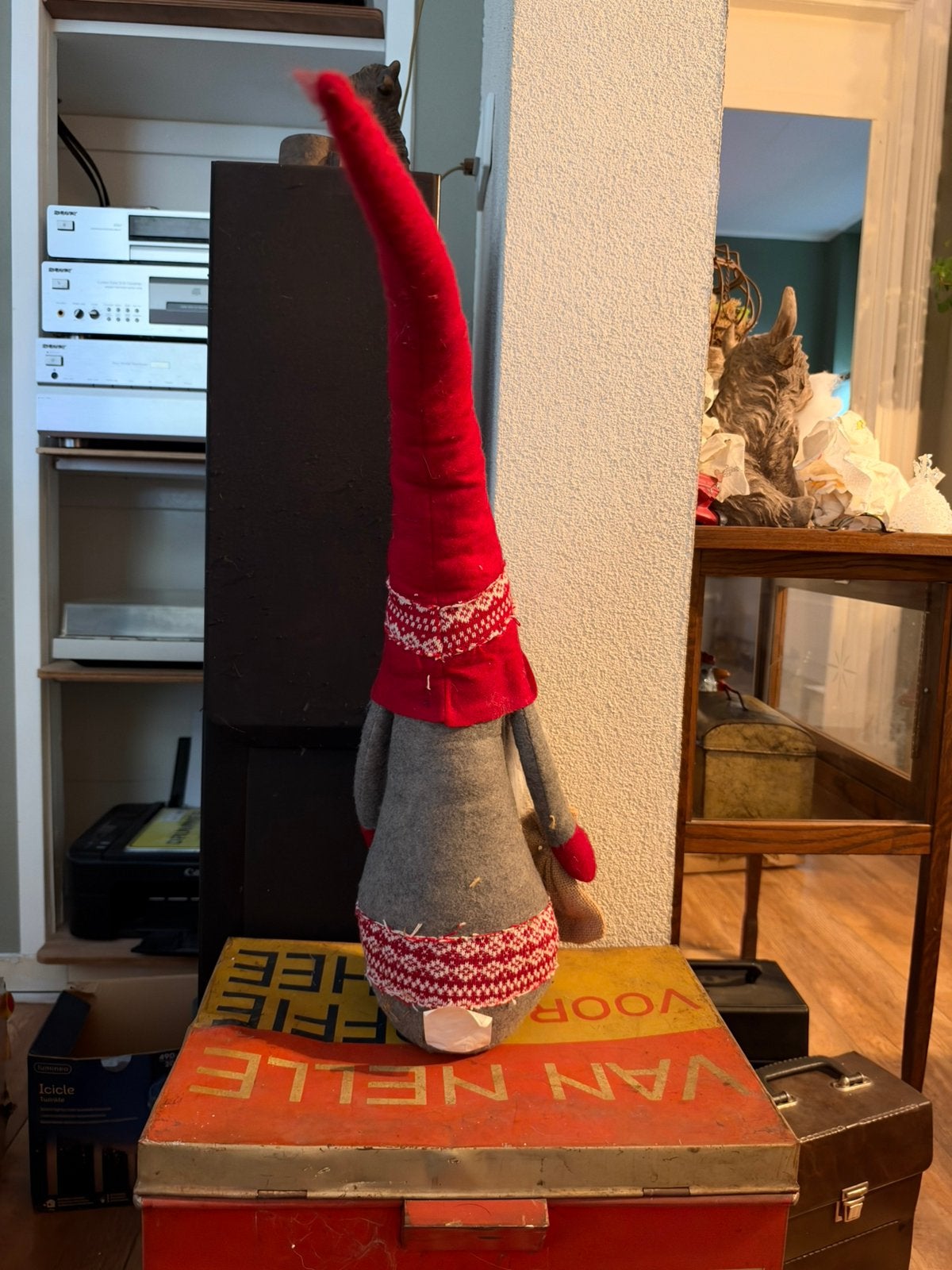 Gnome met lange muts, kerstdecoratie, Diversen, Ophalen of Verzenden, Zo goed als nieuw