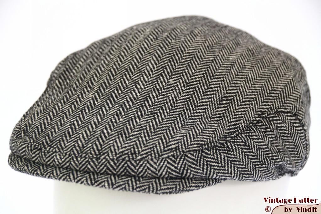 platte pet Flatcap Hawkins vissengraat grijs maat 58 nieuw, Hawkins, Nieuw, Ophalen of Verzenden, Pet