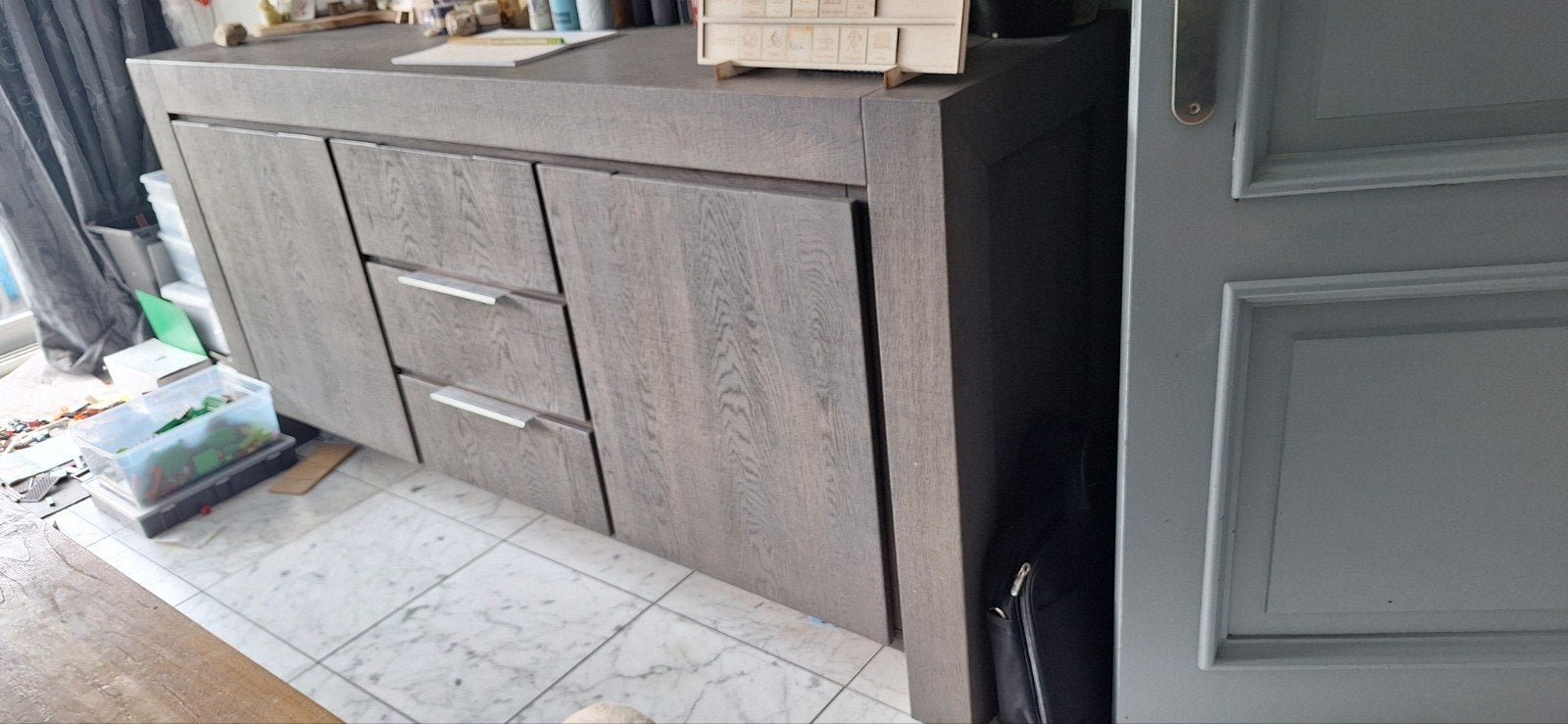 Dressoir massief eiken TV kast, Huis en Inrichting, Ophalen, Landelijk/ hout, 150 tot 200 cm, Eikenhout