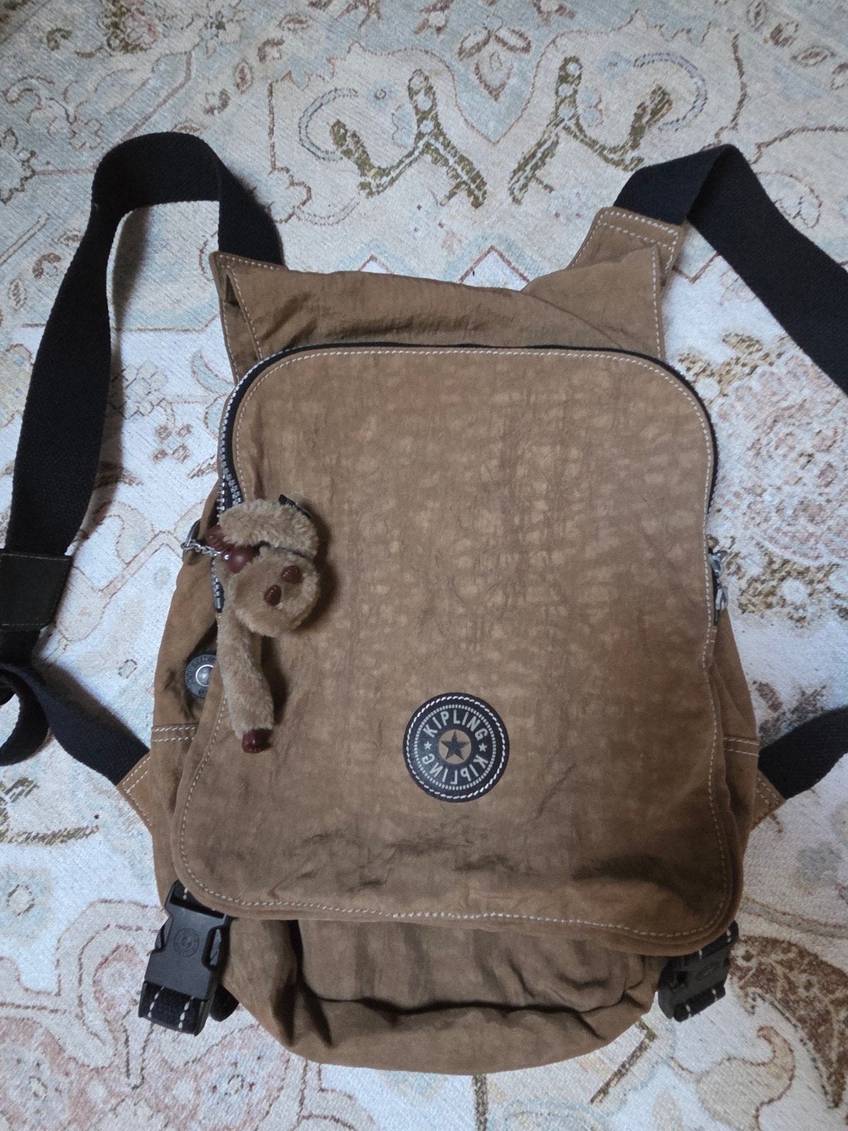 Kipling rugzak bruin - Zo goed als nieuw, Sieraden, Tassen en Uiterlijk, Tassen | Rugtassen, Kipling, 25 tot 40 cm, Ophalen of Verzenden