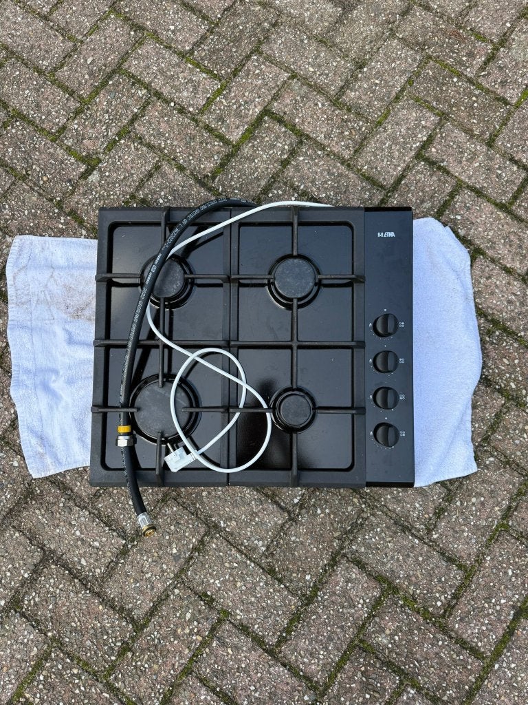 Etna gaskookplaat 4 pits (T110VZTA), Ophalen, 4 kookzones, Zo goed als nieuw, Gas