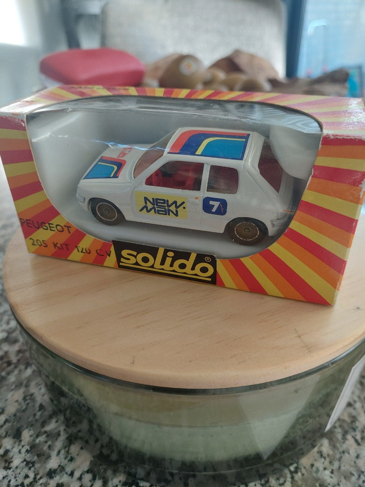 SOLIDO PEUGEOT 205 GTI/ KIT 120 CV " NEW MAN ", Hobby en Vrije tijd, Ophalen of Verzenden, Zo goed als nieuw, Auto, Solido