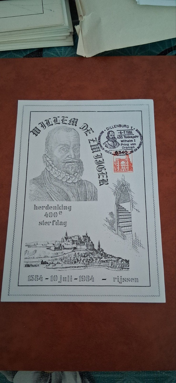 Willem de Zwijger 400e sterfdag herdenking Dillenburg, Ophalen of Verzenden