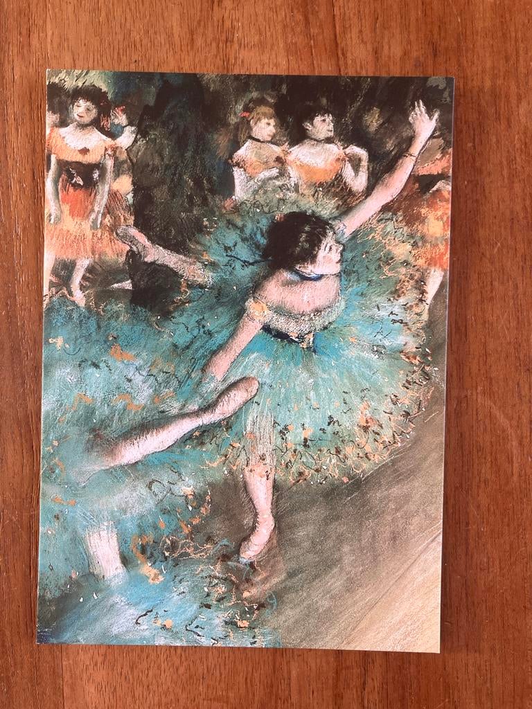 Edgar Degas - Groene Danseressen, Ophalen of Verzenden, 1980 tot heden, Ongelopen, Cultuur en Media