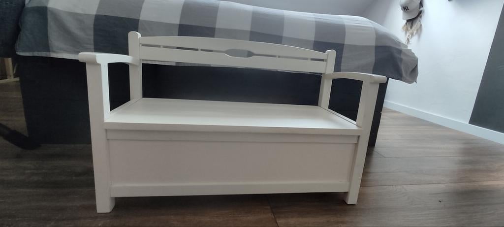 Zgan Kinderbankje met opbergruimte, Kinderen en Baby's, Kinderkamer | Tafels en Stoelen, Ophalen, Zo goed als nieuw, Stoel(en)